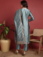 Polyester Ethnic motifs Blue Indian Ethnic-PKSKD2407